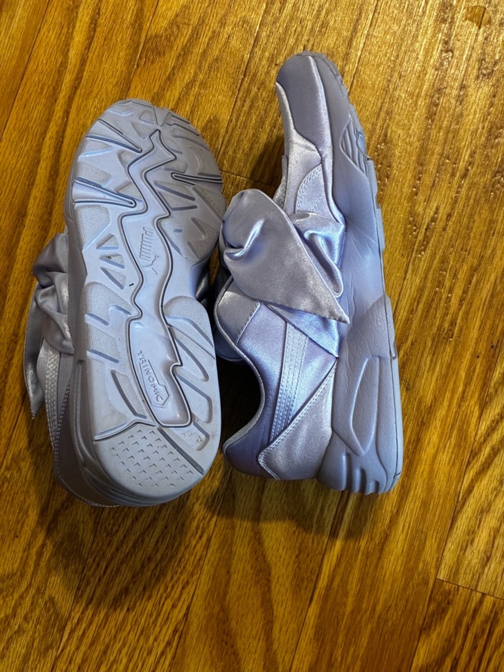 Puma x Fenty Rihanna Satin Bow Sneakers in Lilac Sweet Lavender - Picture 6 of 12